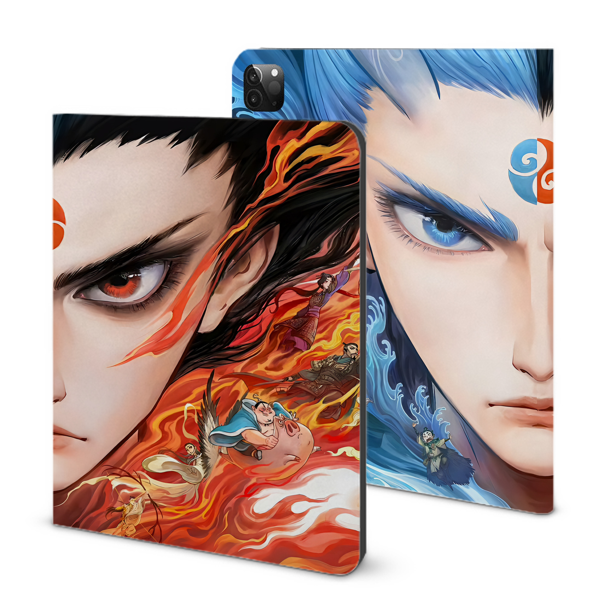 （画像用） Ne Zha 2 ナタ 魔童の大暴れ IPadケース ペンホルダー付き ブックスタイルデザイン